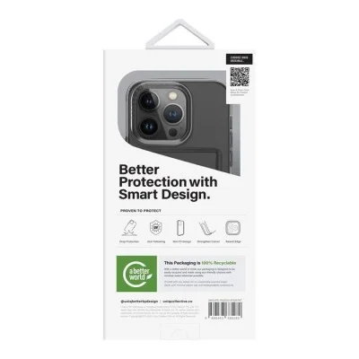 Cover Iphone 15 Pro Air Fender Uniq - Smoked (Grey Tinted)
